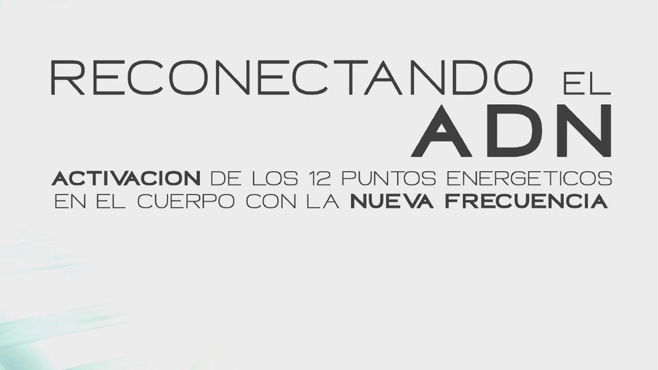 Carátula de la activación de los 12 puntos energéticos