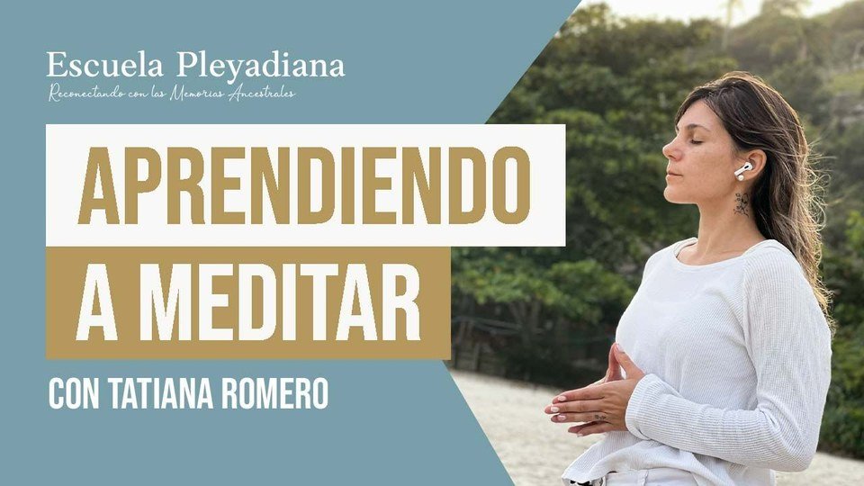 Placa de Aprendiendo a Meditar con Tati